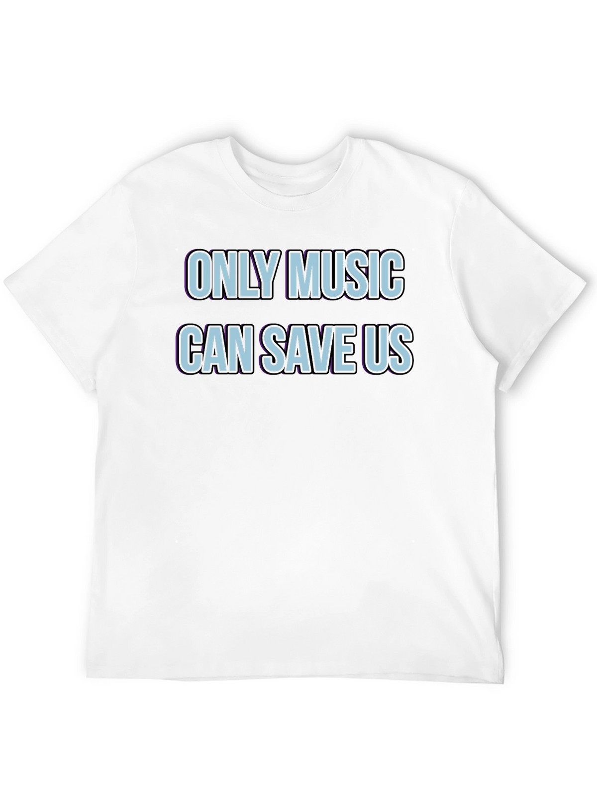 Only Music Can Save Us Black Graphic Tee