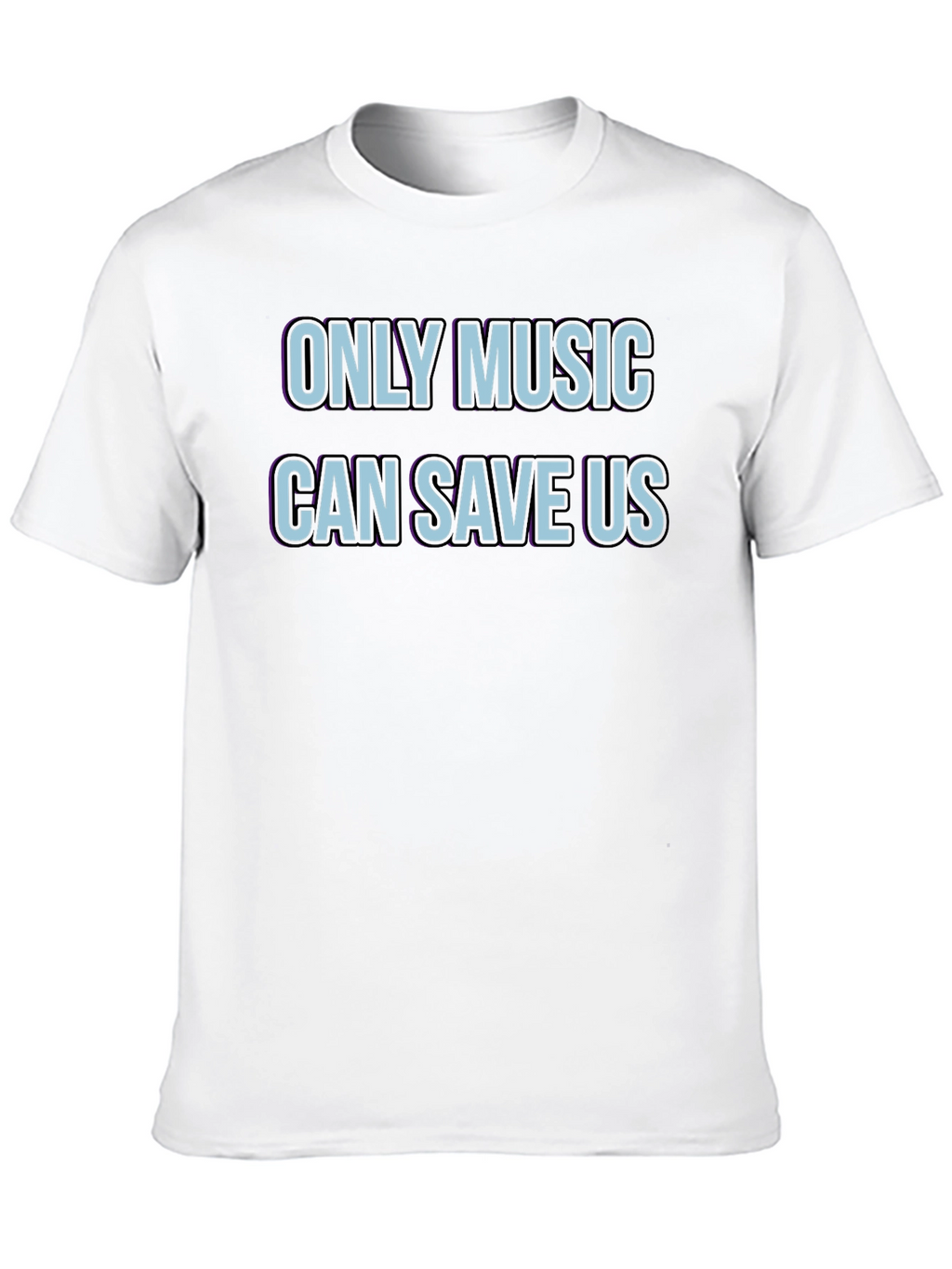 Only Music Can Save Us Black Graphic Tee