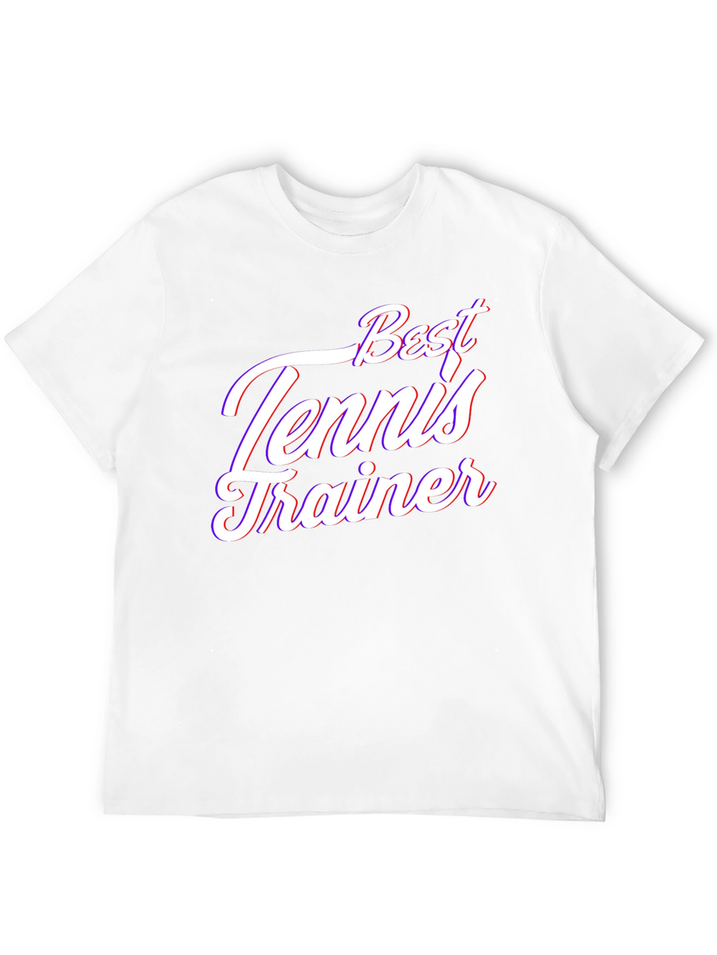 Best Tennis Trainer Black T-Shirt