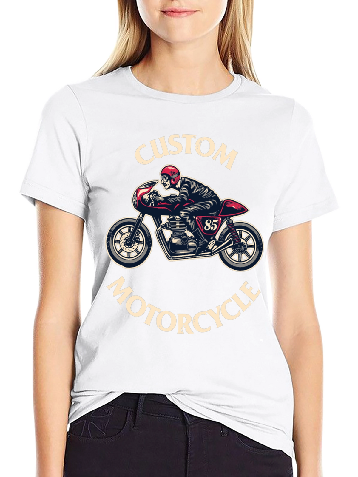 Custom Motorcycle Graphic T-Shirt