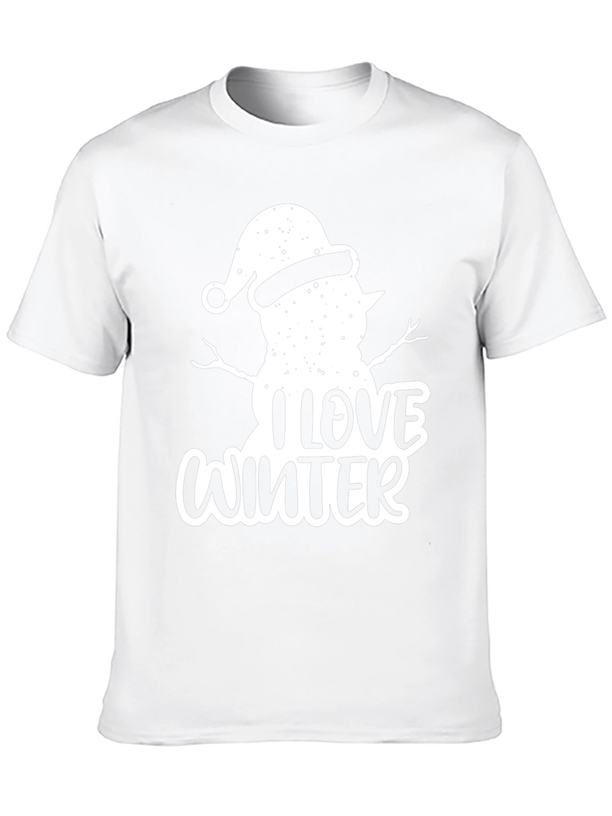 I Love Winter Snowman Graphic Tee