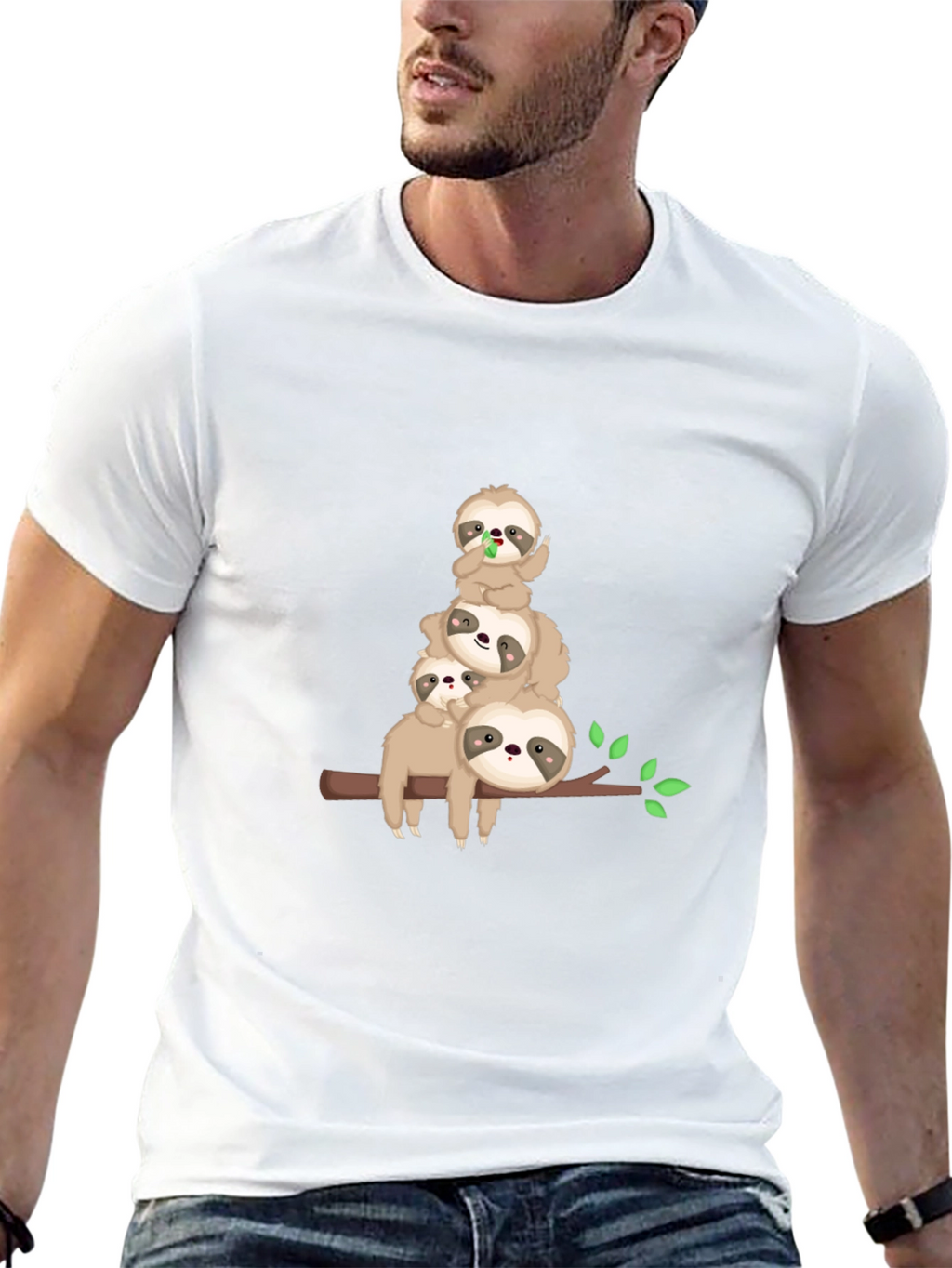 Sloth Family Stack T-Shirt