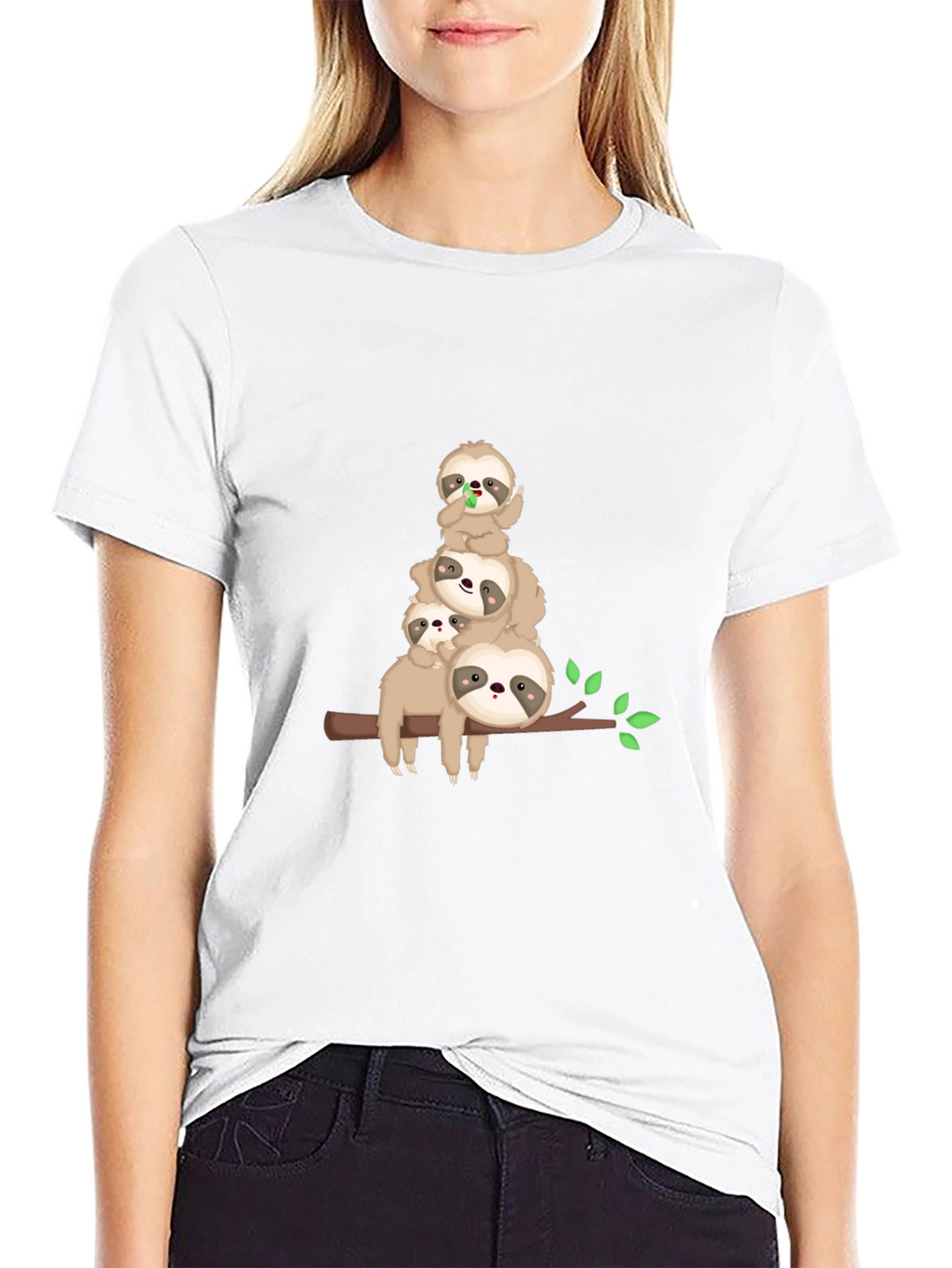 Sloth Family Stack T-Shirt