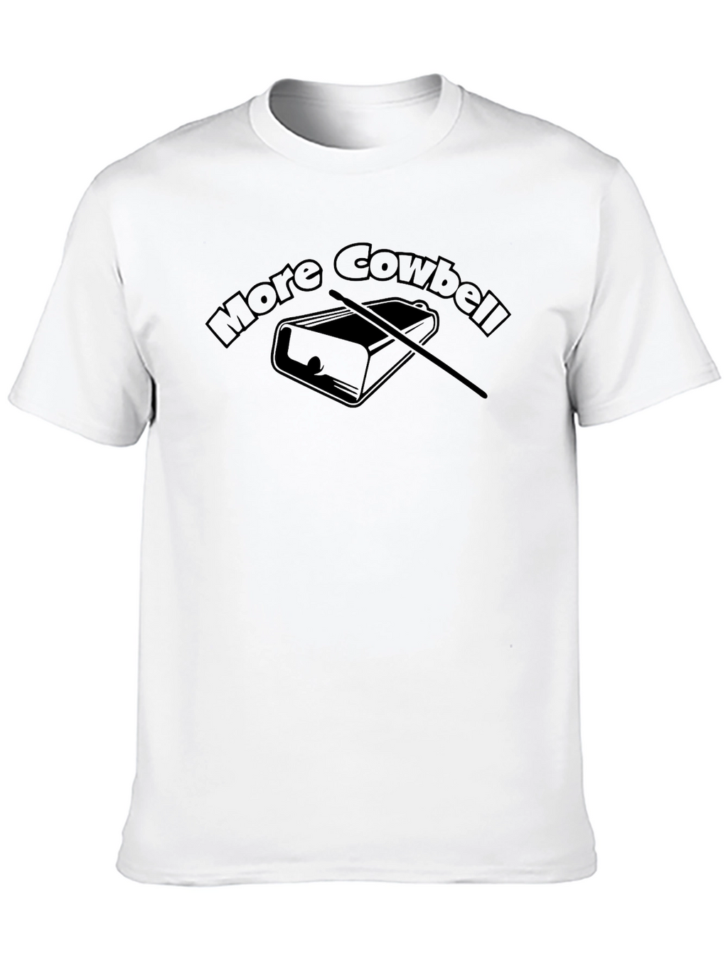 More Cowbell Graphic Tee - Funny Music T-Shirt
