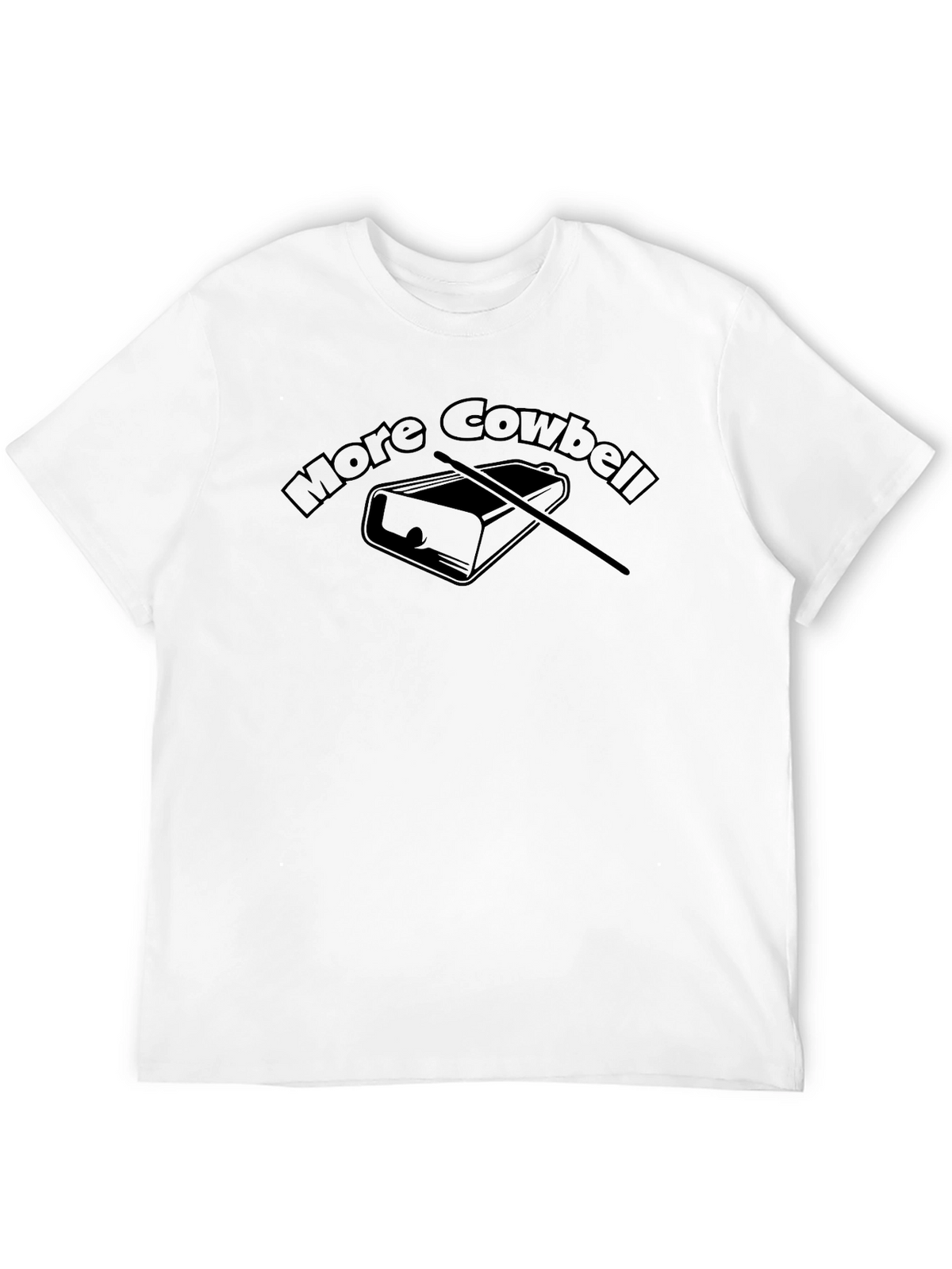 More Cowbell Graphic Tee - Funny Music T-Shirt