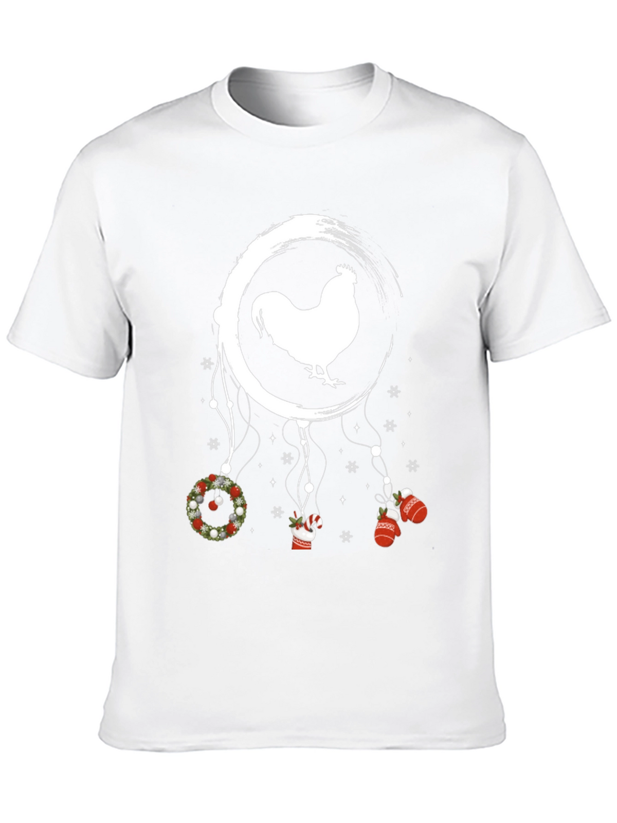 Festive Rooster Dreamcatcher Graphic Tee