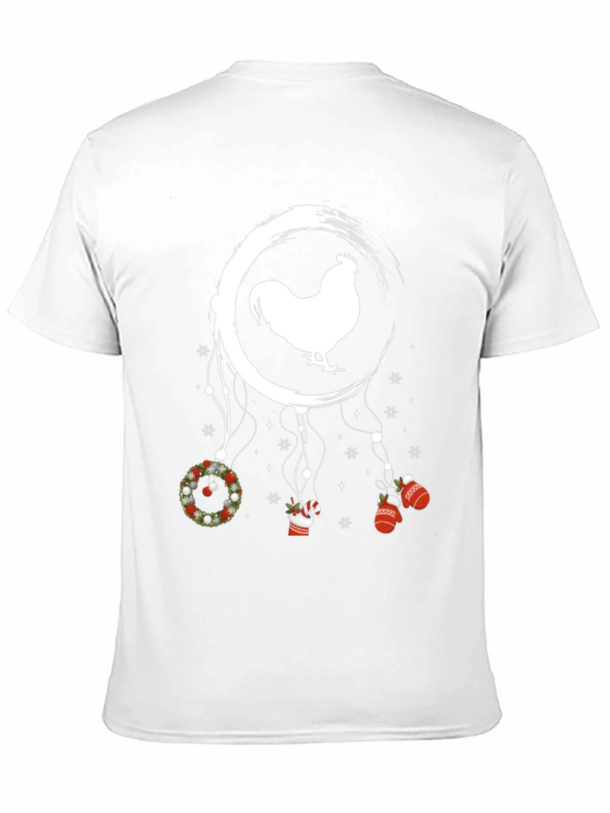 Festive Rooster Dreamcatcher Graphic Tee
