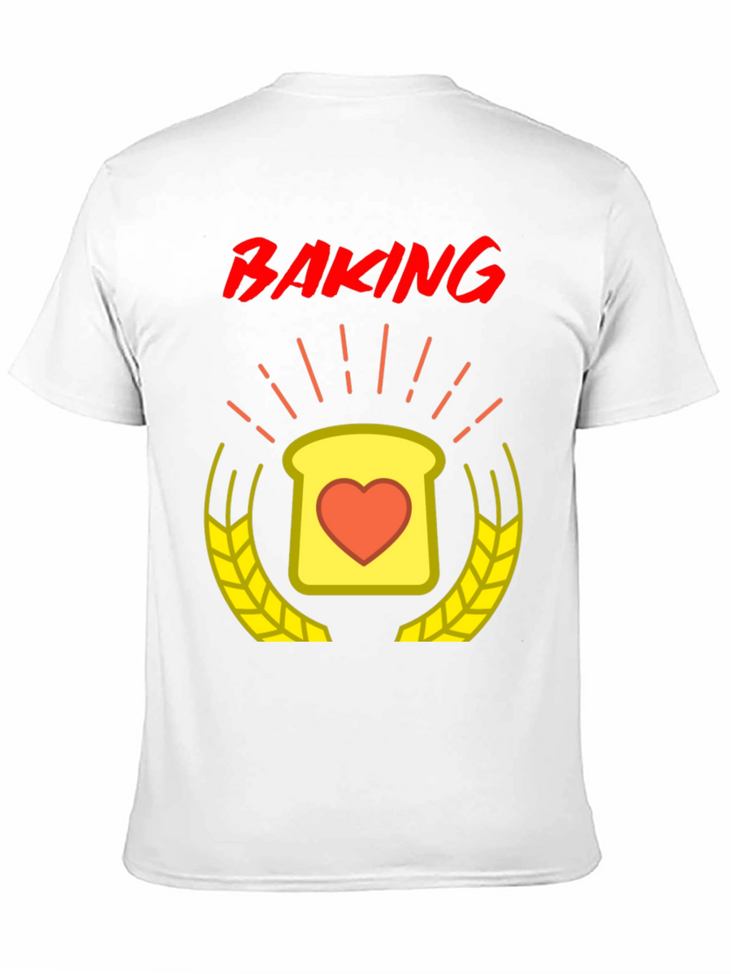 Baking Love T-Shirt - Heart Toast Design