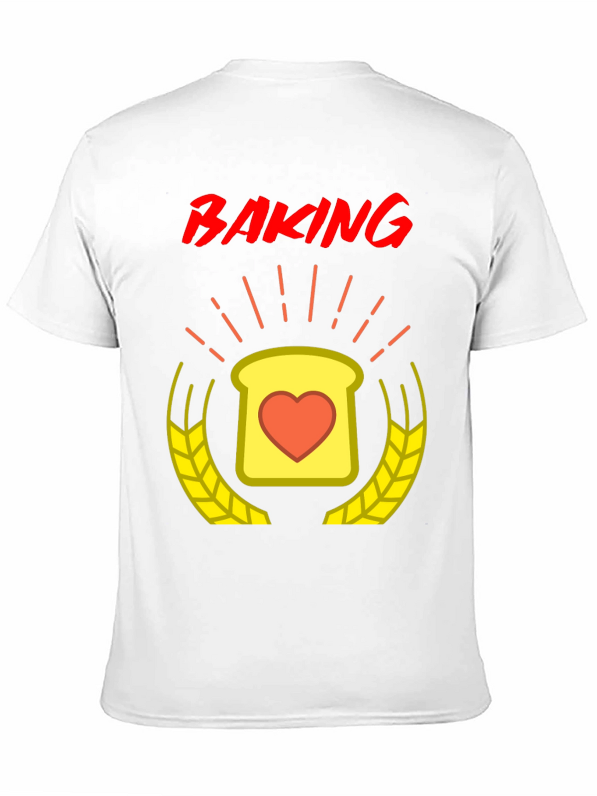 Baking Love T-Shirt - Heart Toast Design
