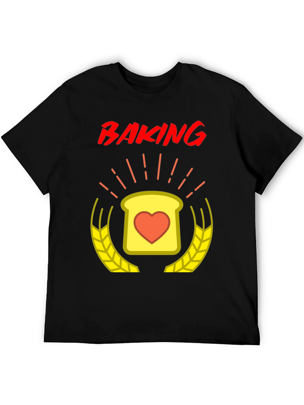 Baking Love T-Shirt - Heart Toast Design