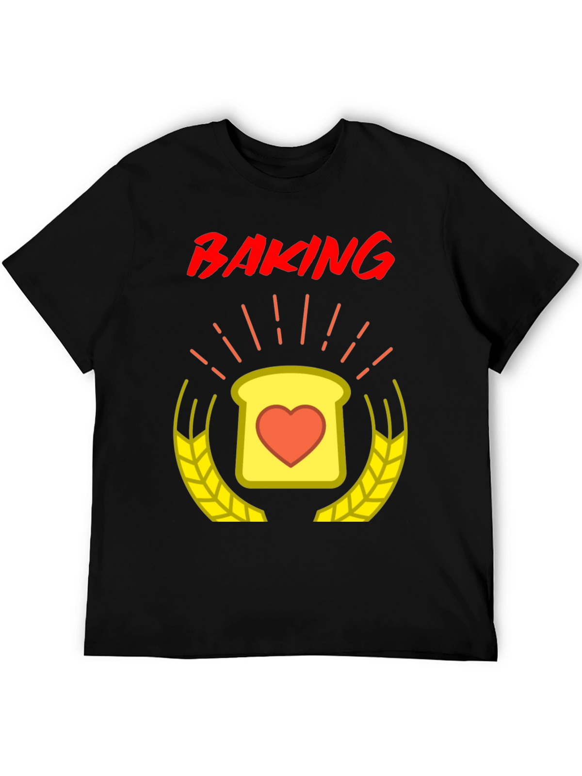 Baking Love T-Shirt - Heart Toast Design