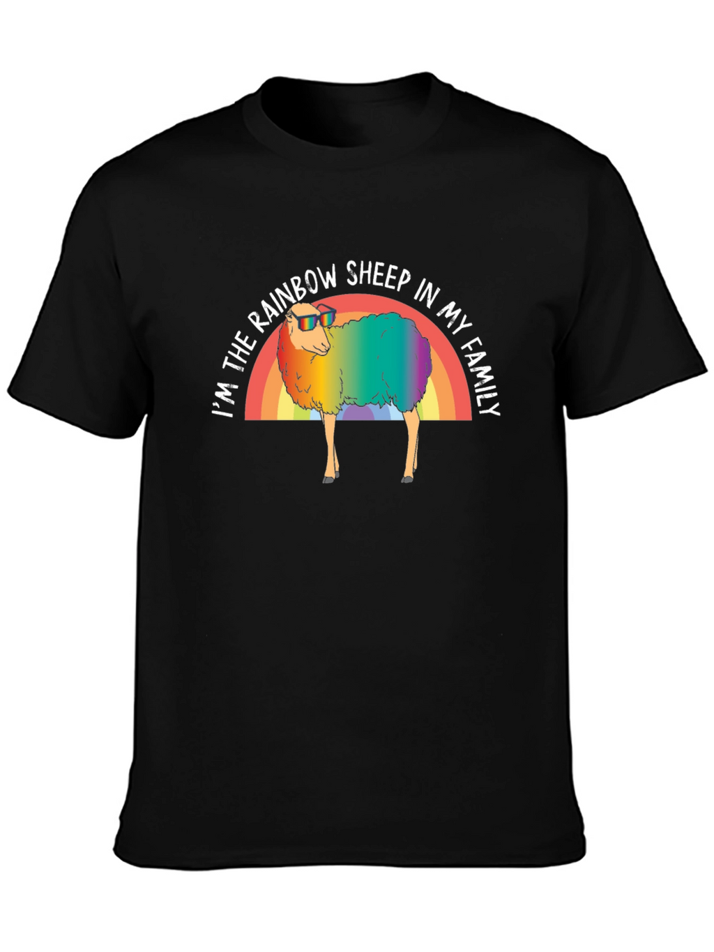 Rainbow Sheep LGBTQ Pride T-Shirt