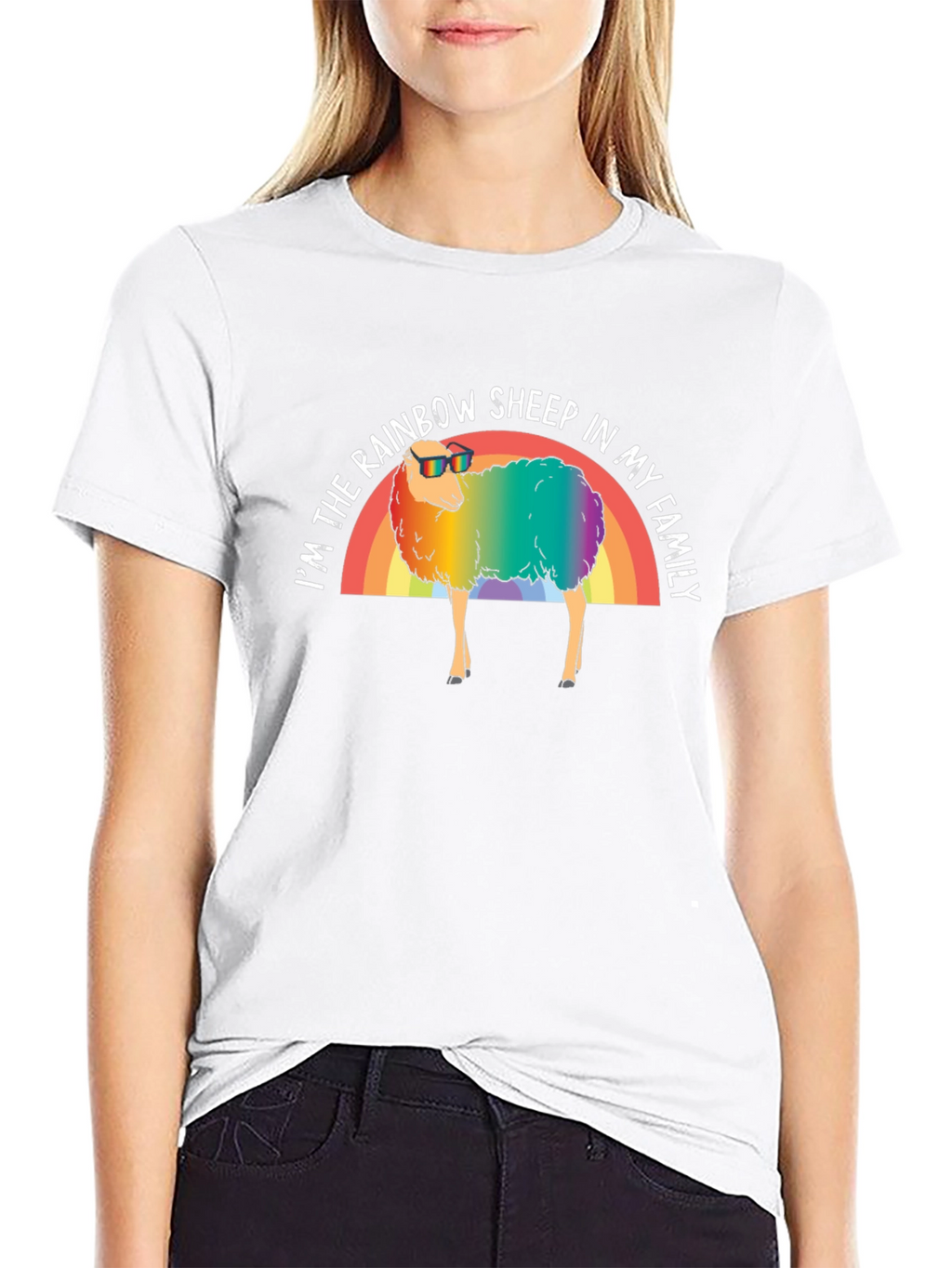 Rainbow Sheep LGBTQ Pride T-Shirt