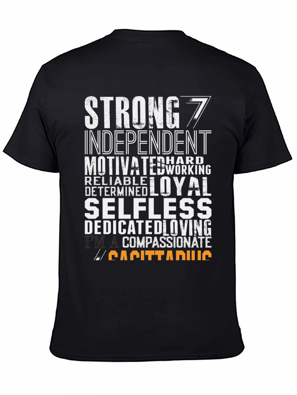 Sagittarius Zodiac T-Shirt - Strong Loyal Compassionate