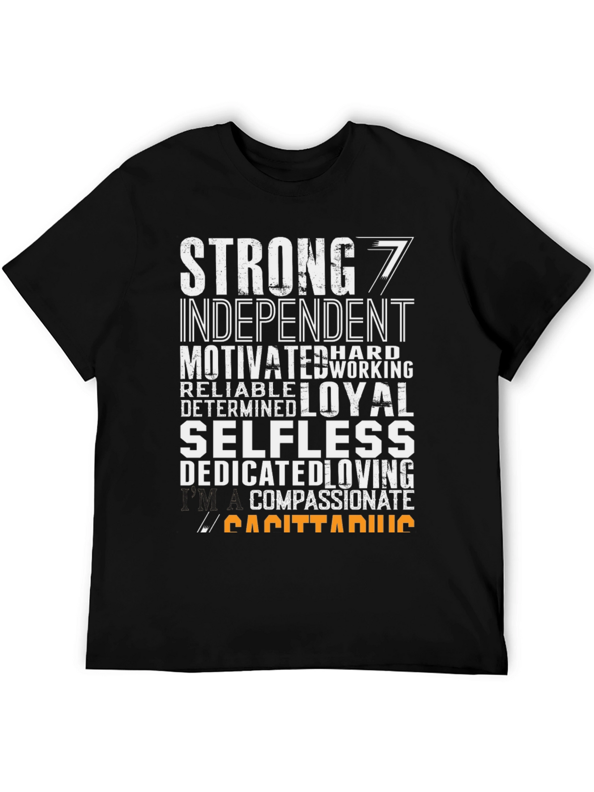 Sagittarius Zodiac T-Shirt - Strong Loyal Compassionate
