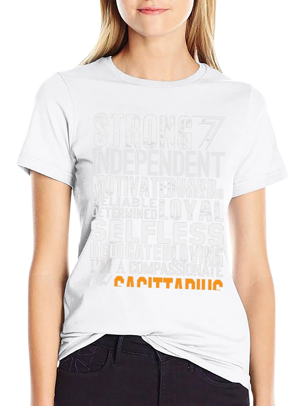 Sagittarius Zodiac T-Shirt - Strong Loyal Compassionate