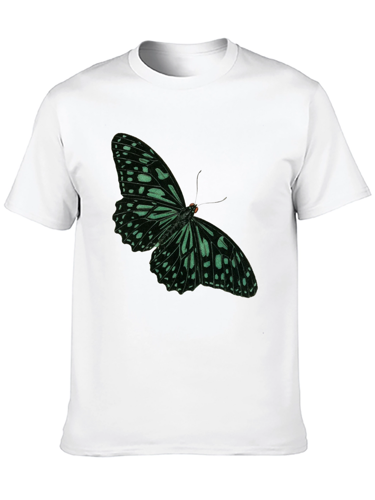 Butterfly Graphic Tee - Black Cotton Blend
