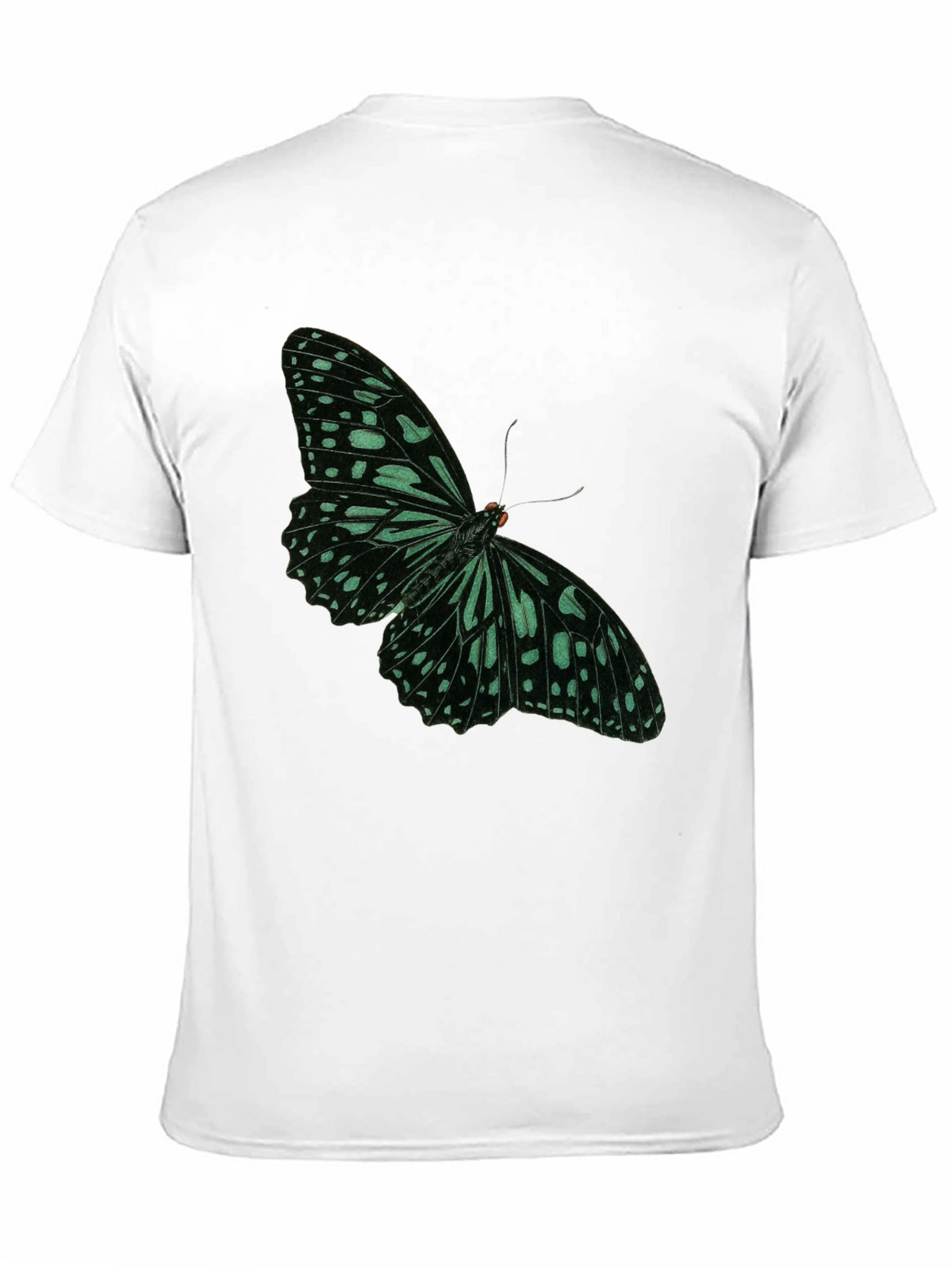 Butterfly Graphic Tee - Black Cotton Blend
