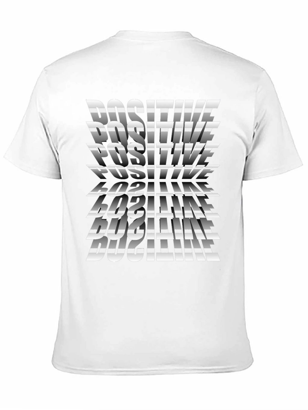 Positive Graphic Print Tee - Stylish Black T-Shirt