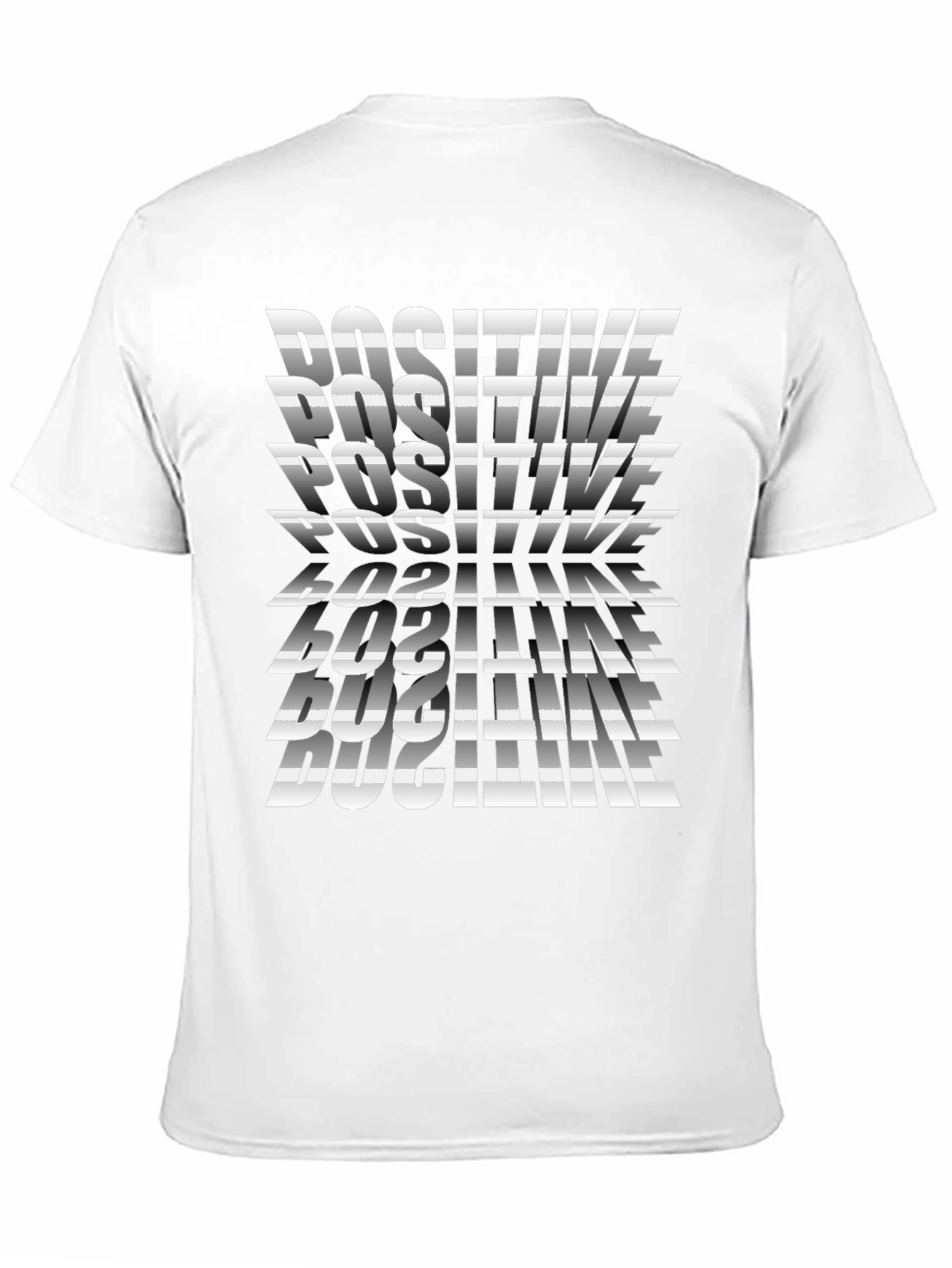 Positive Graphic Print Tee - Stylish Black T-Shirt