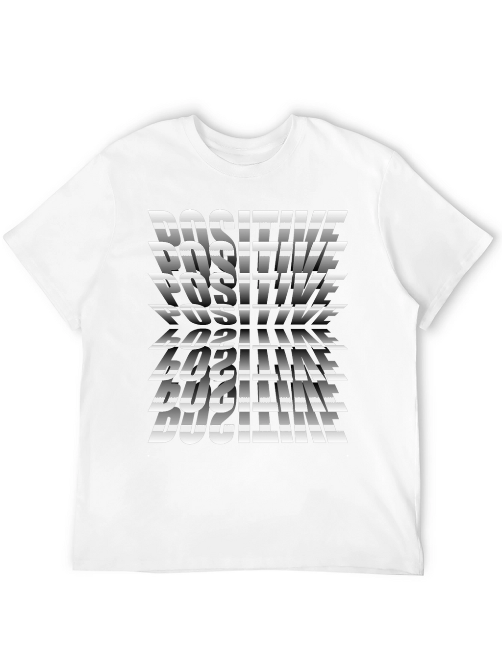 Positive Graphic Print Tee - Stylish Black T-Shirt
