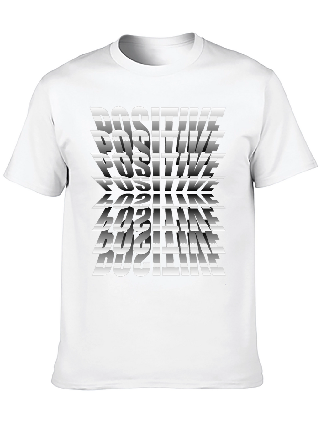 Positive Graphic Print Tee - Stylish Black T-Shirt