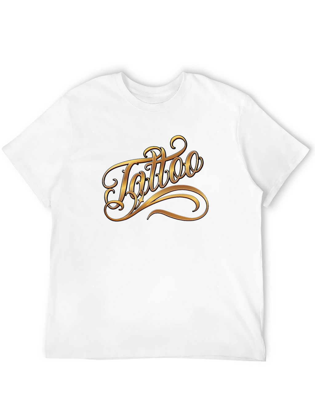 Tattoo Script Graphic Black T-Shirt