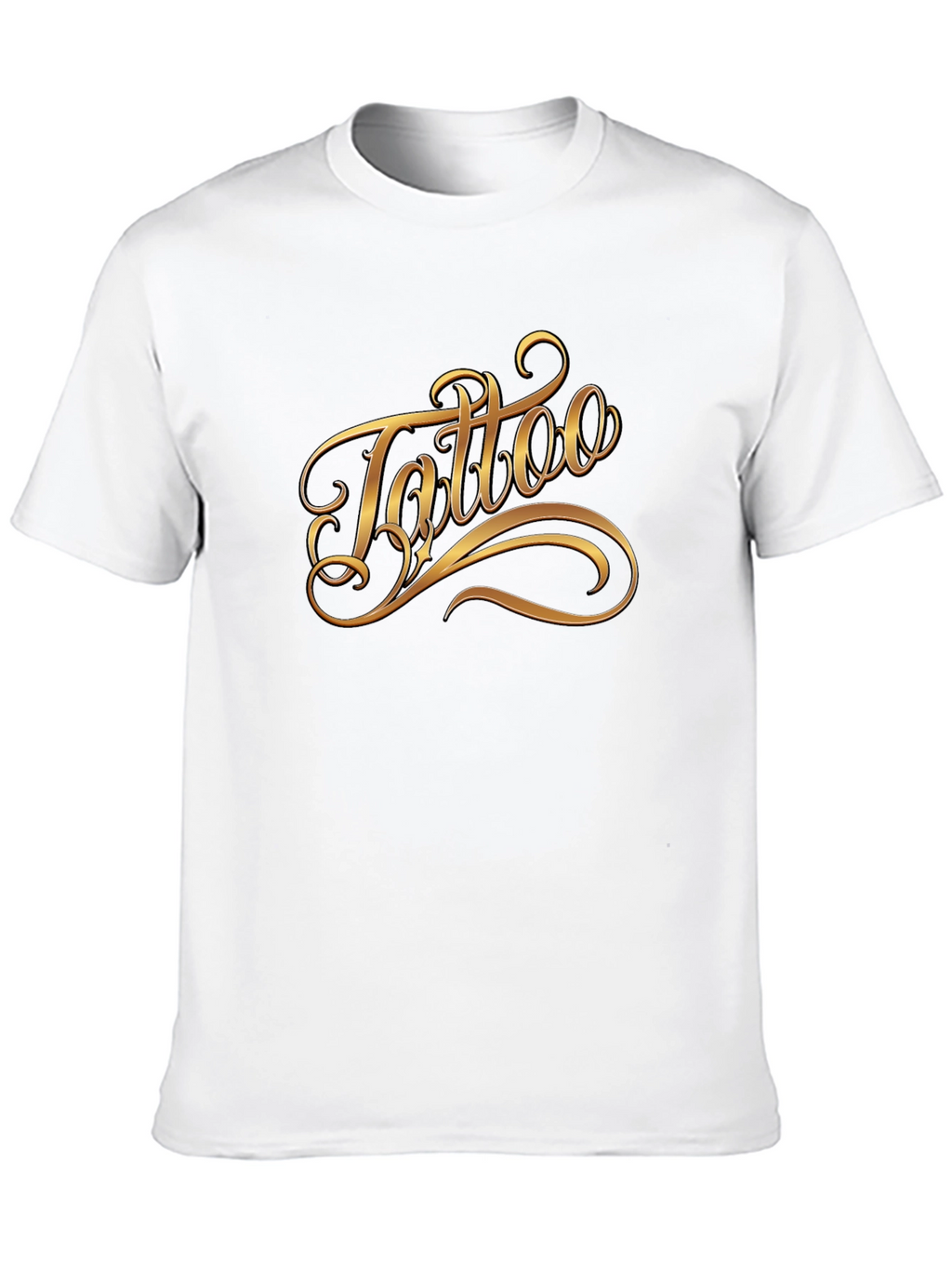 Tattoo Script Graphic Black T-Shirt