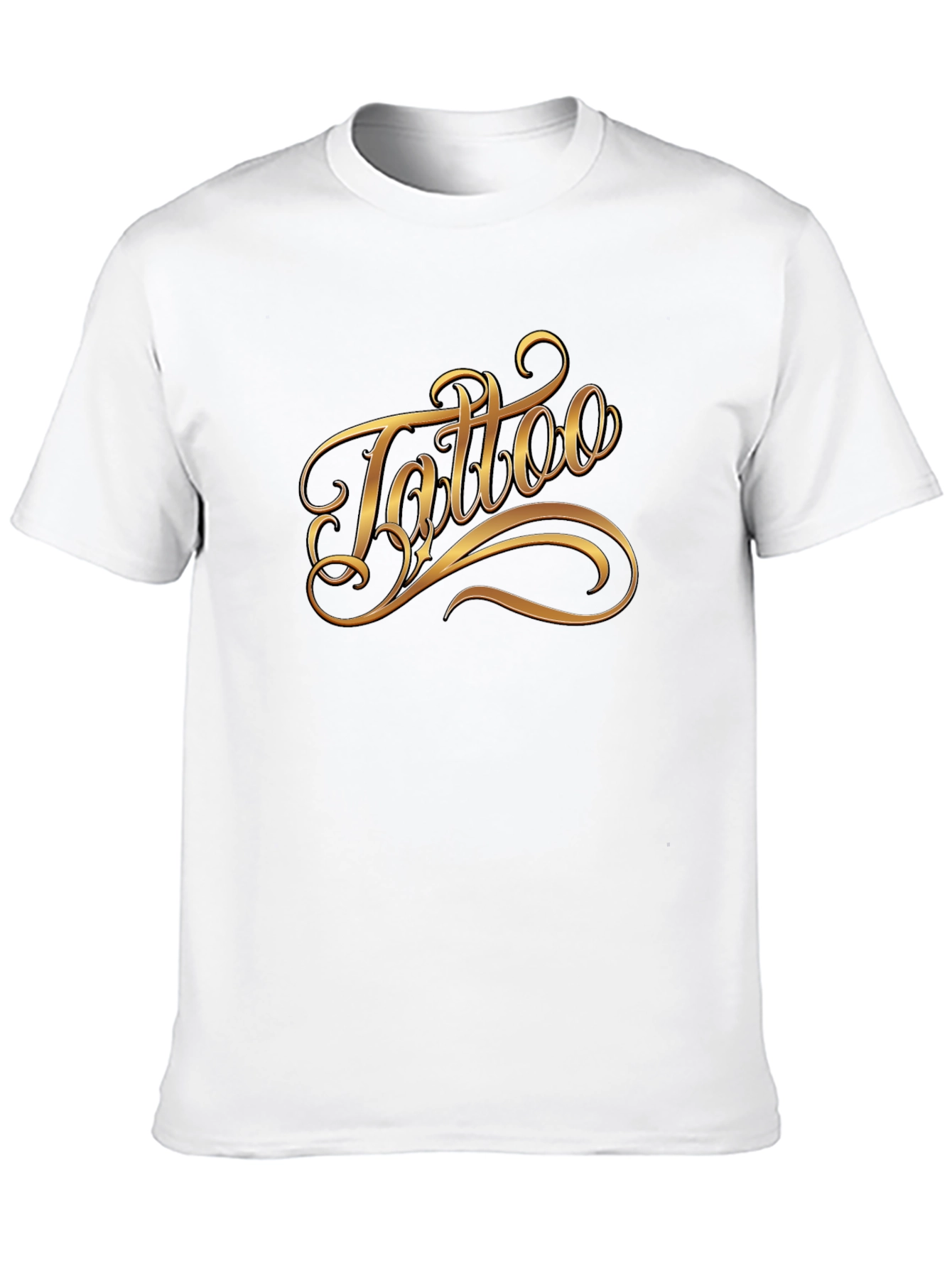 Tattoo Script Graphic Black T-Shirt