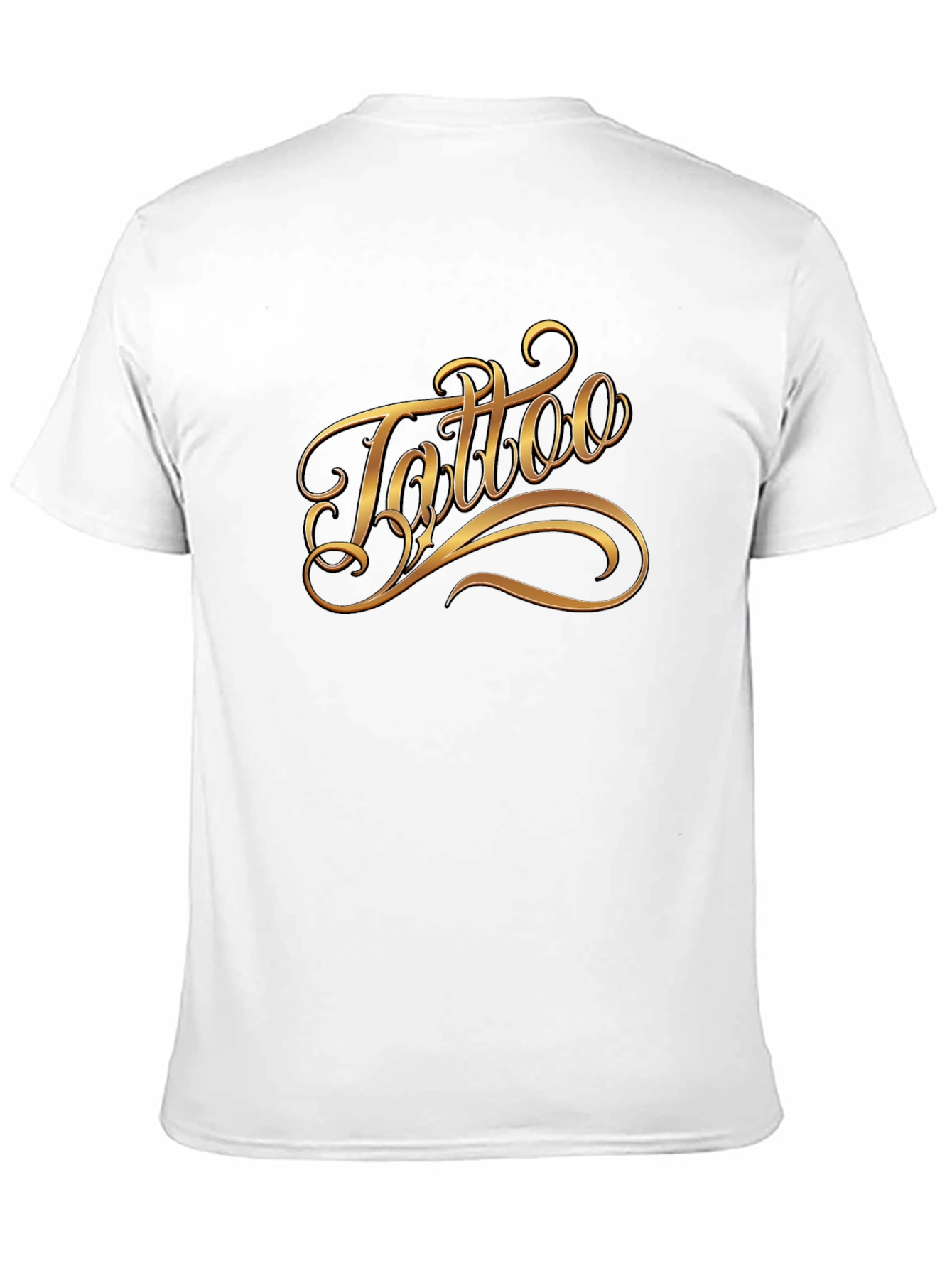Tattoo Script Graphic Black T-Shirt