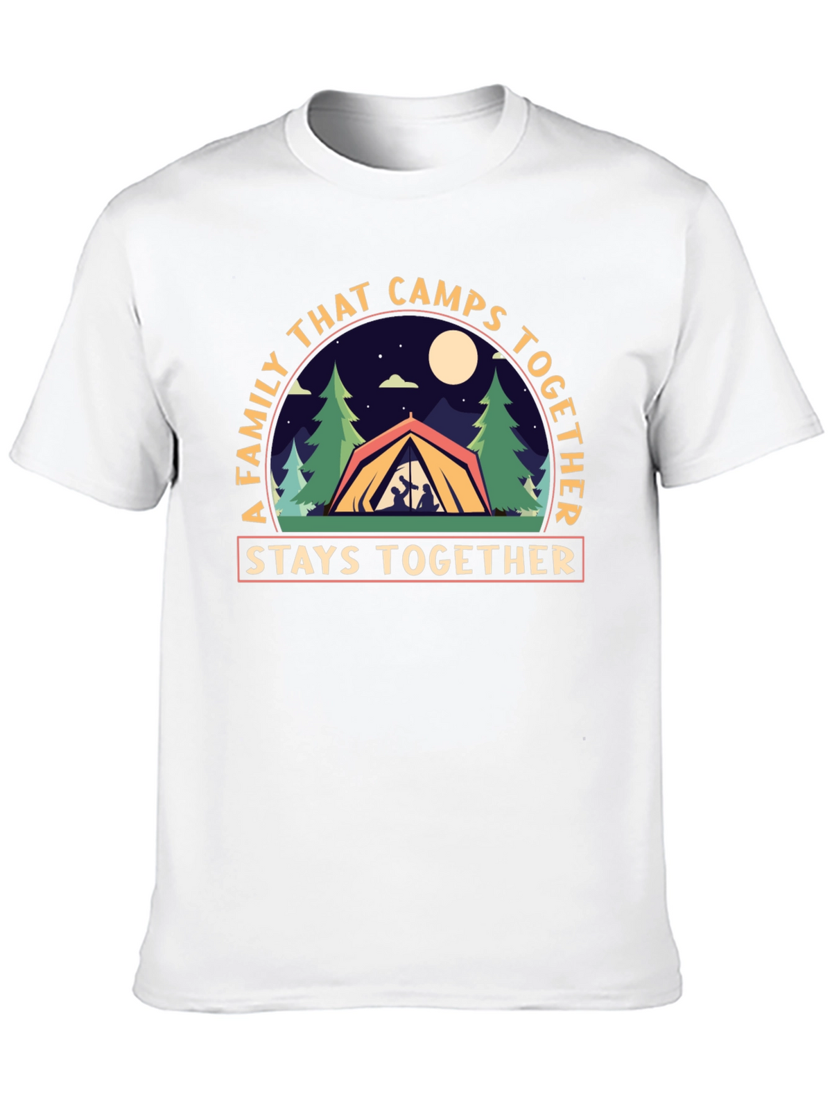 Family Camping T-Shirt - Stays Together Design
