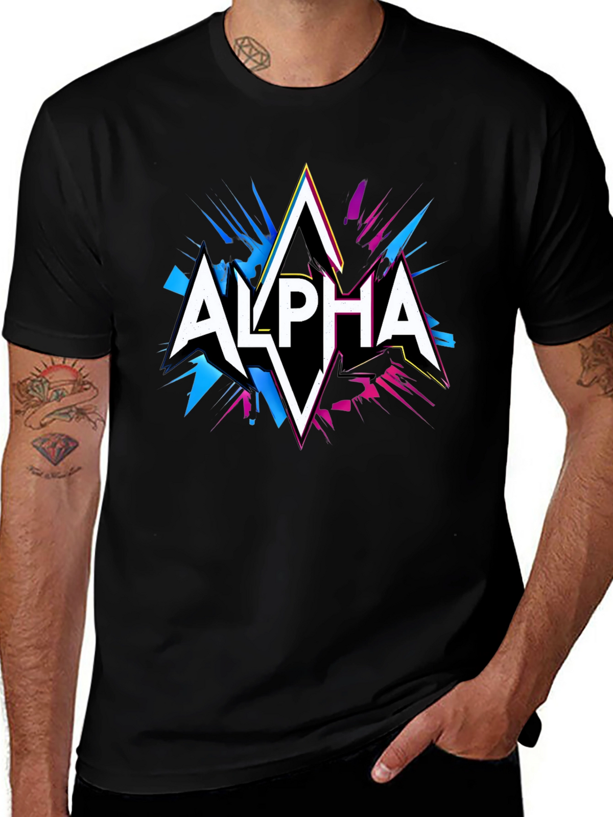 Alpha Graphic Tee - Black