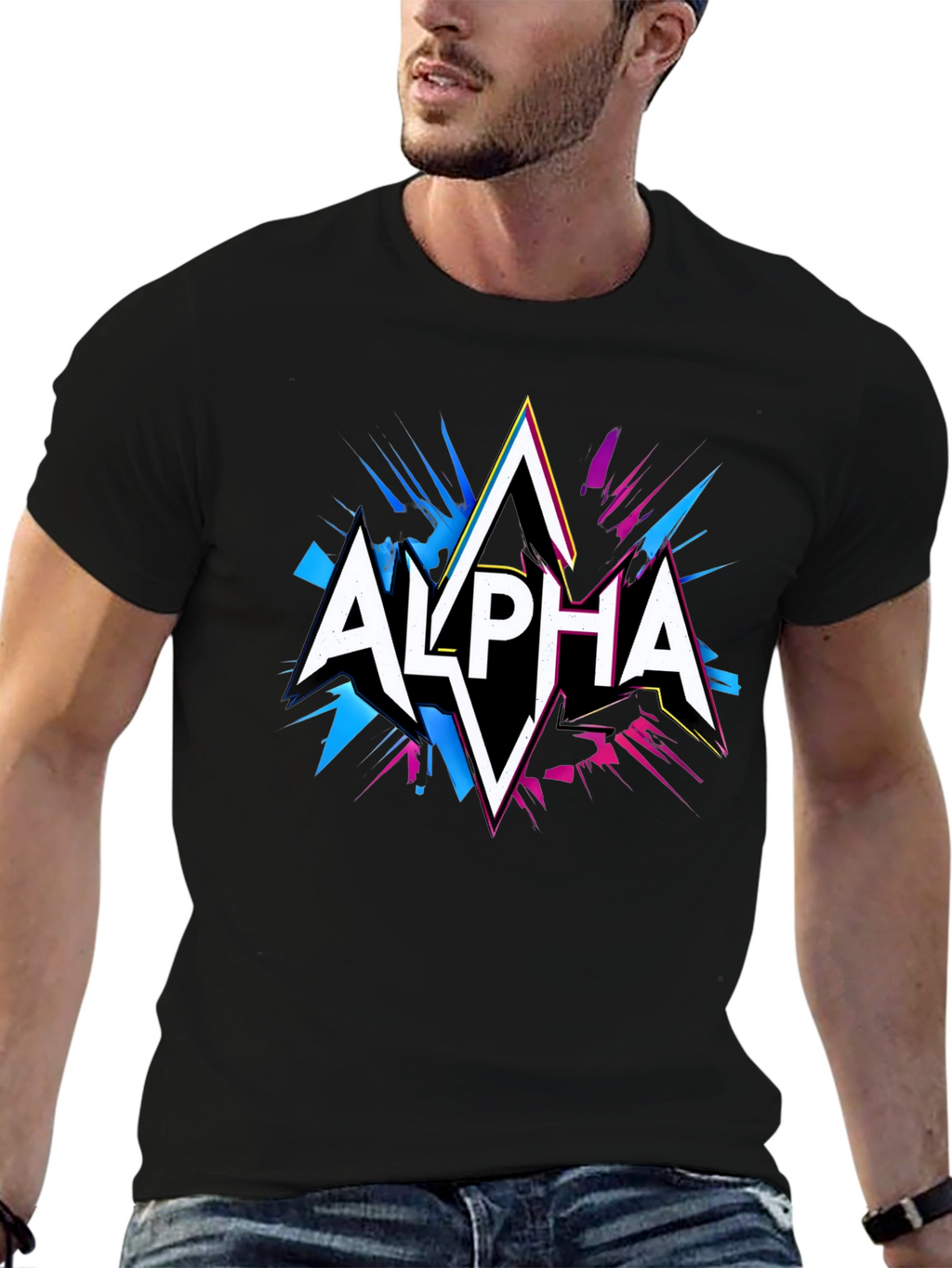 Alpha Graphic Tee - Black