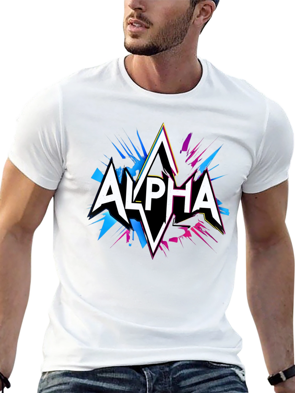 Alpha Graphic Tee - Black