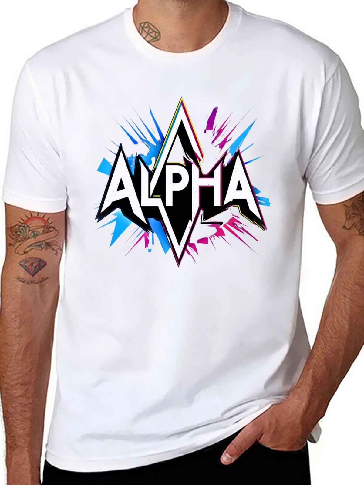 Alpha Graphic Tee - Black
