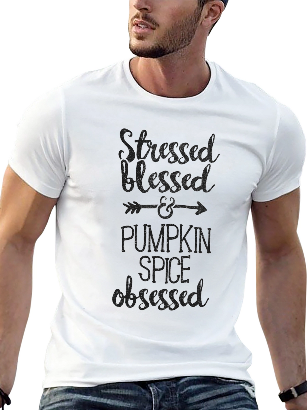Stressed Blessed Pumpkin Spice Obsessed Tee