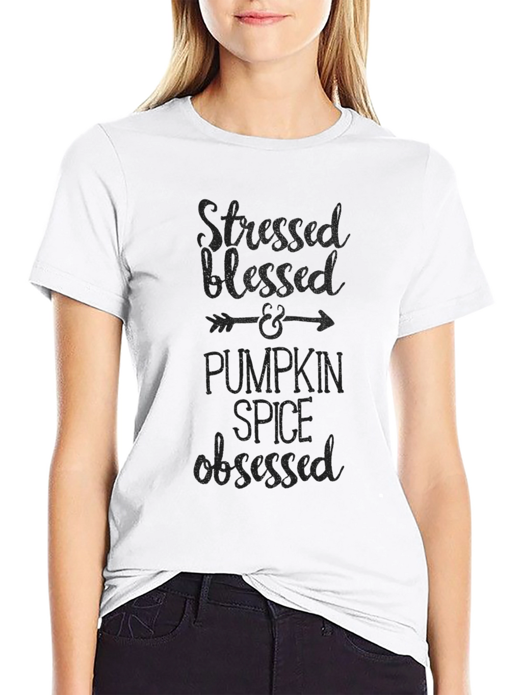 Stressed Blessed Pumpkin Spice Obsessed Tee