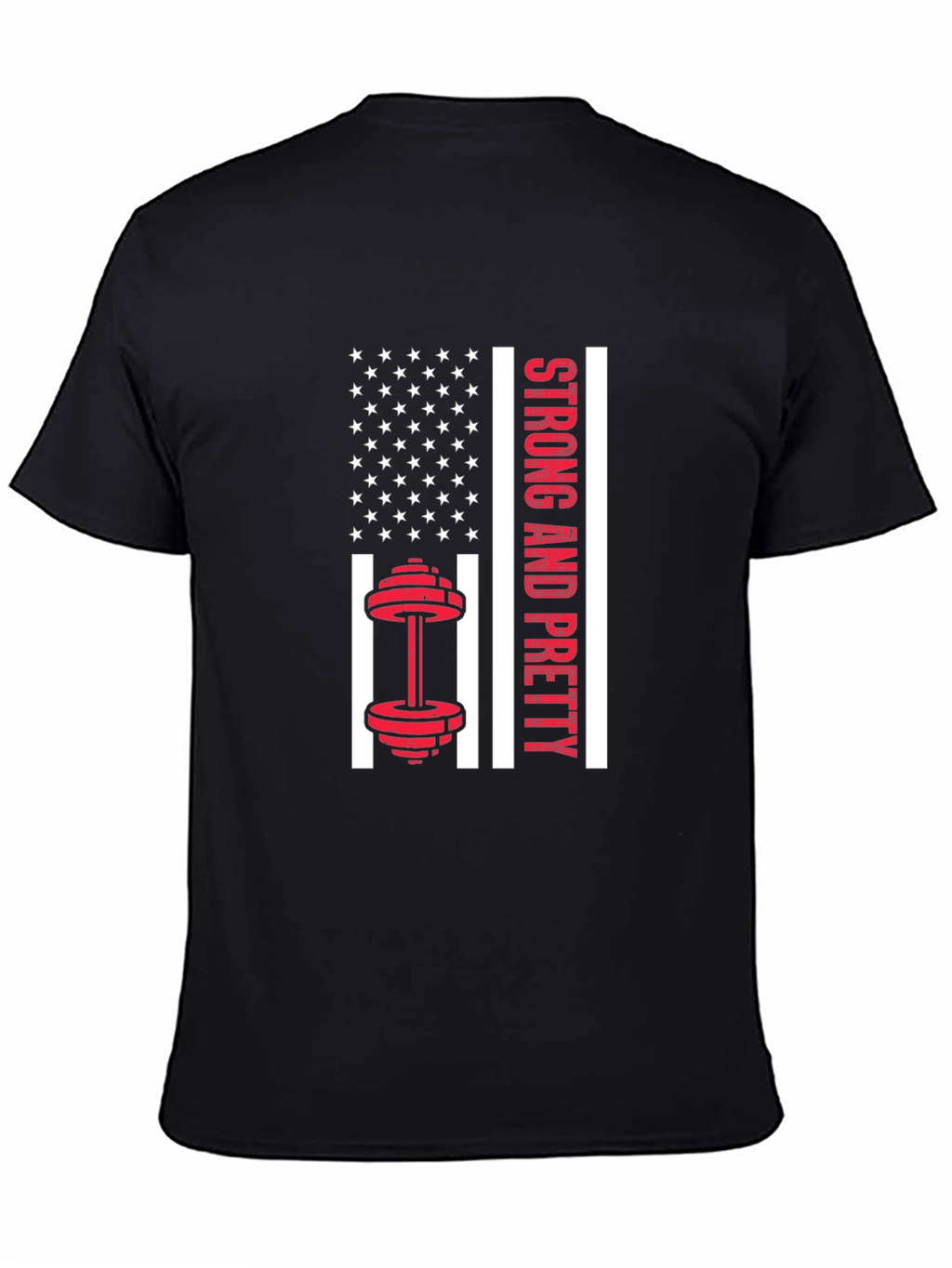 Strong & Pretty USA Flag Workout Shirt