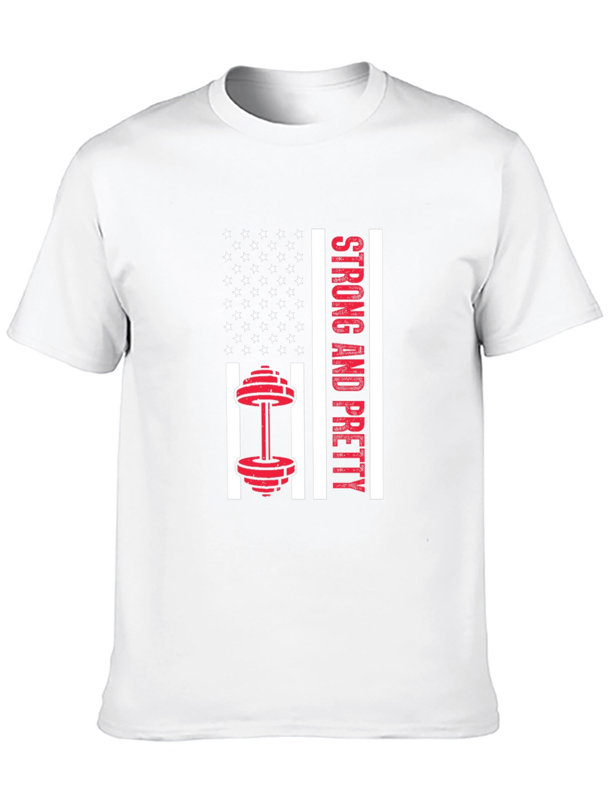 Strong & Pretty USA Flag Workout Shirt