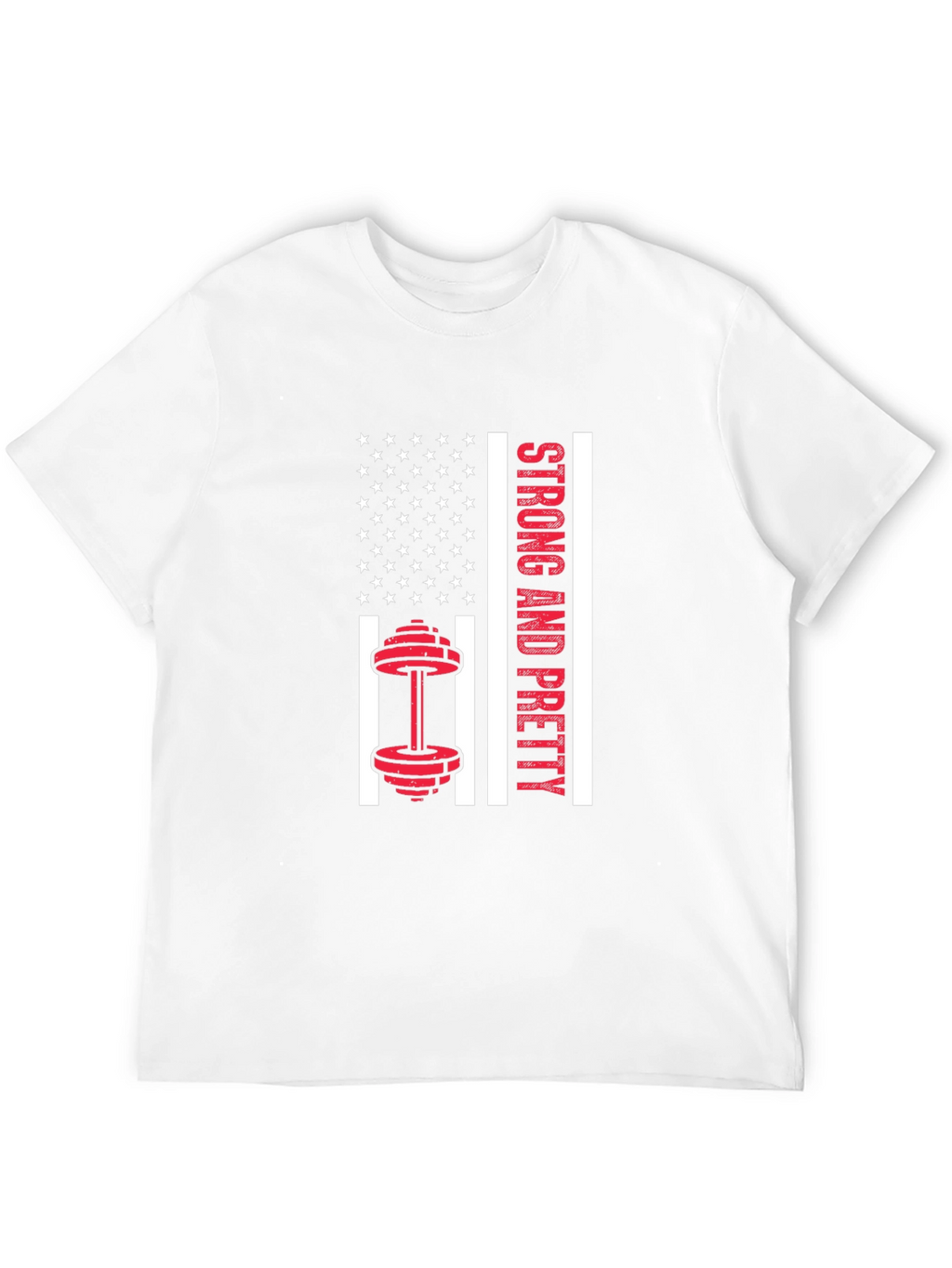 Strong & Pretty USA Flag Workout Shirt