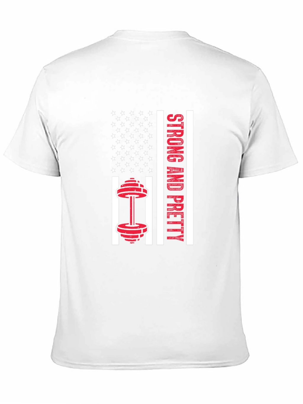 Strong & Pretty USA Flag Workout Shirt