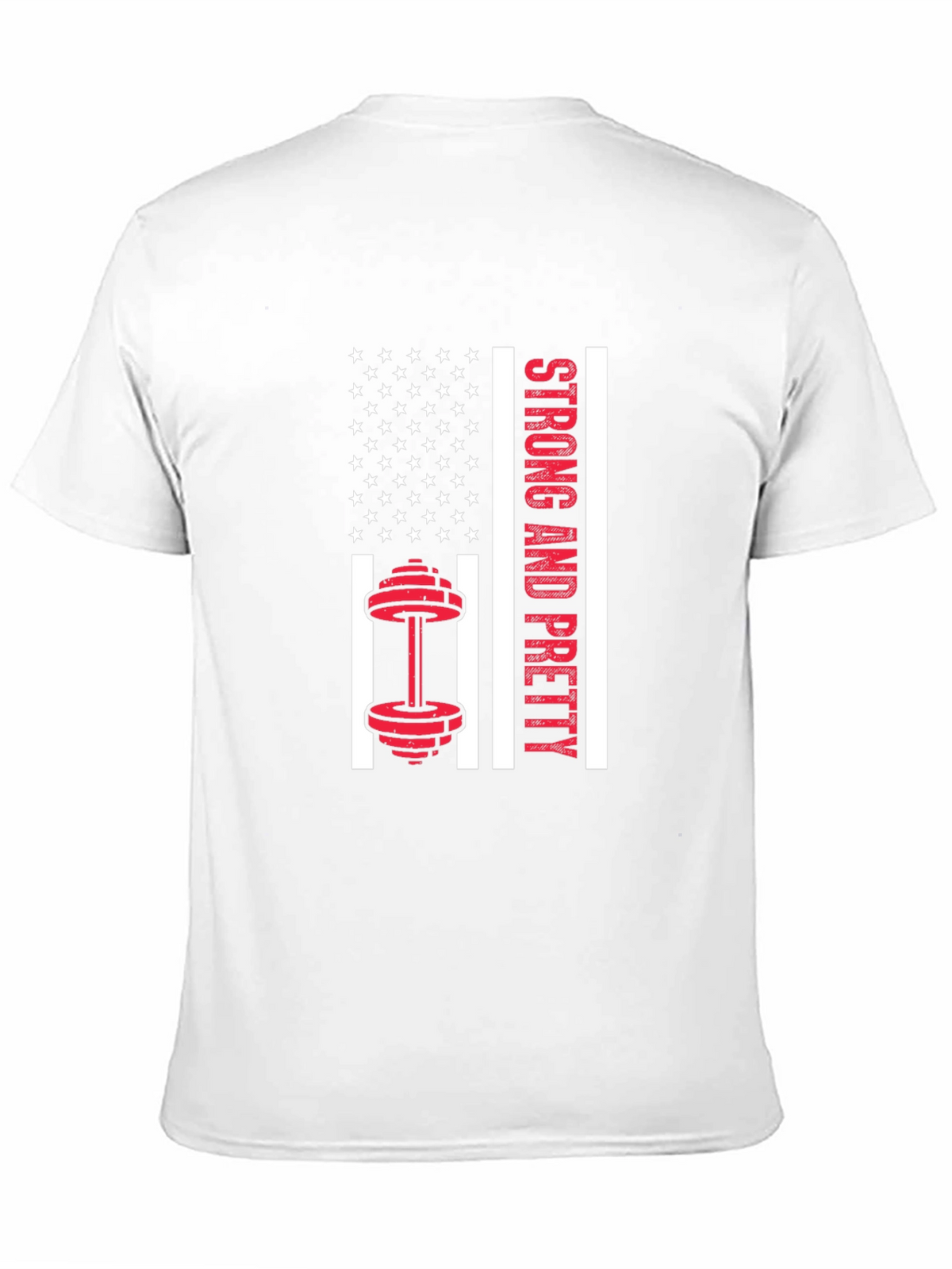 Strong & Pretty USA Flag Workout Shirt