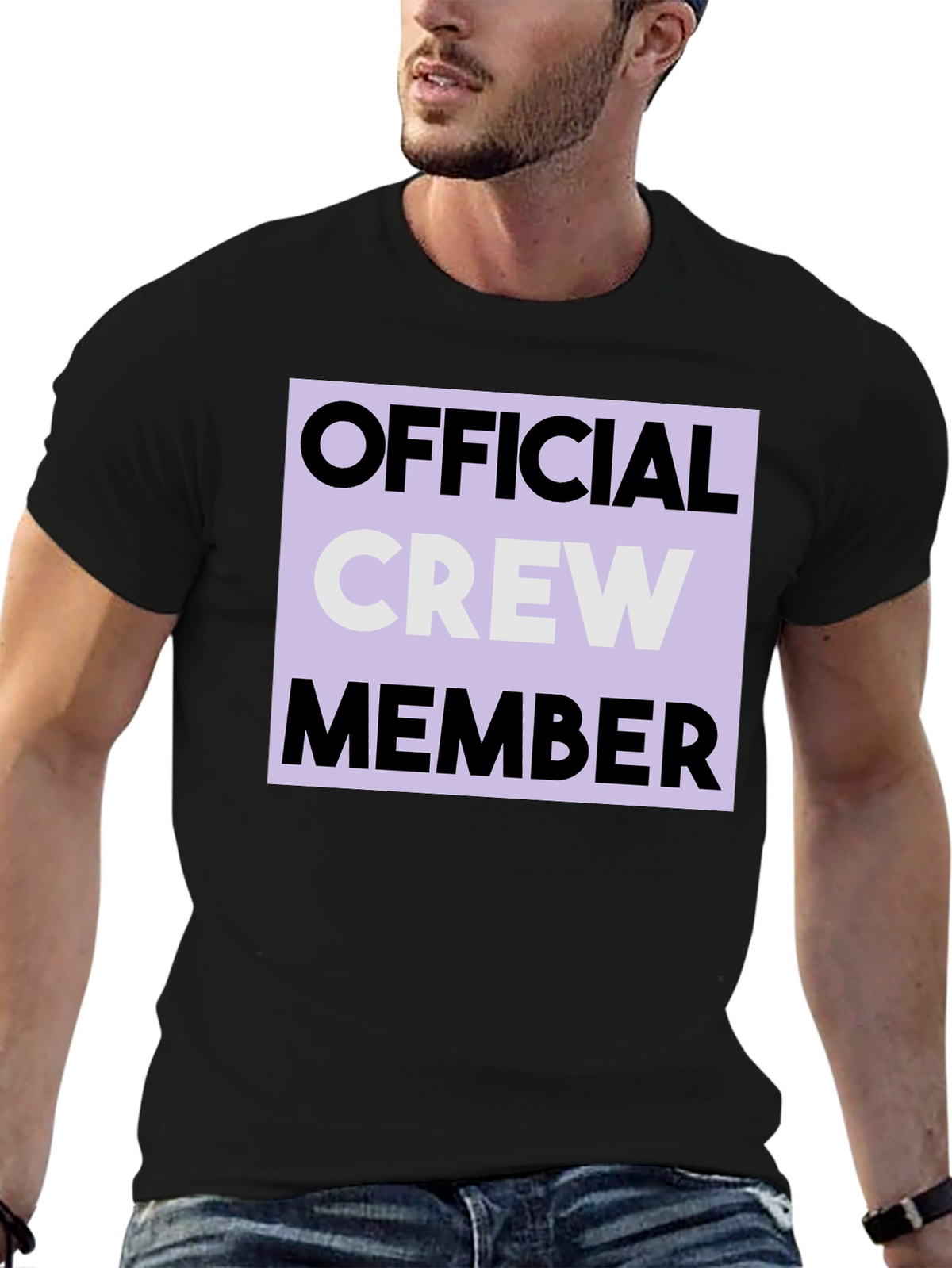 Official Crew Member Graphic Tee - Black