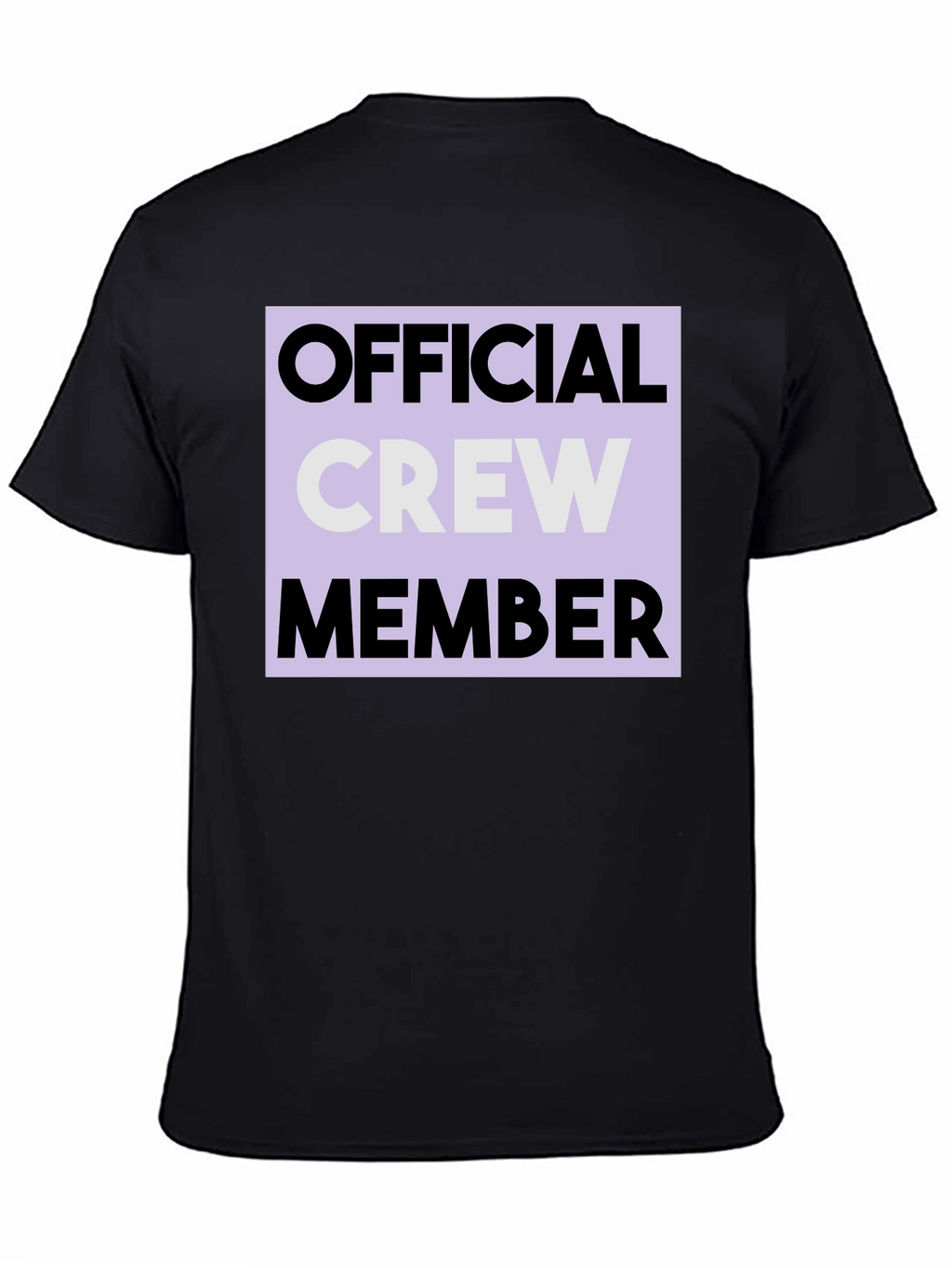 Official Crew Member Graphic Tee - Black