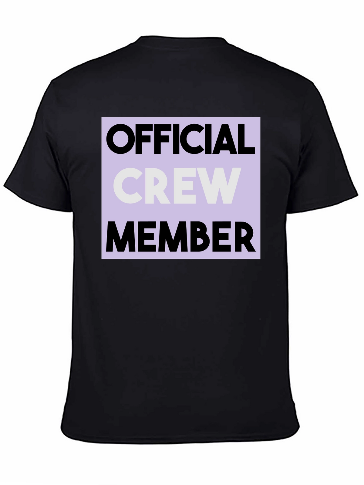 Official Crew Member Graphic Tee - Black