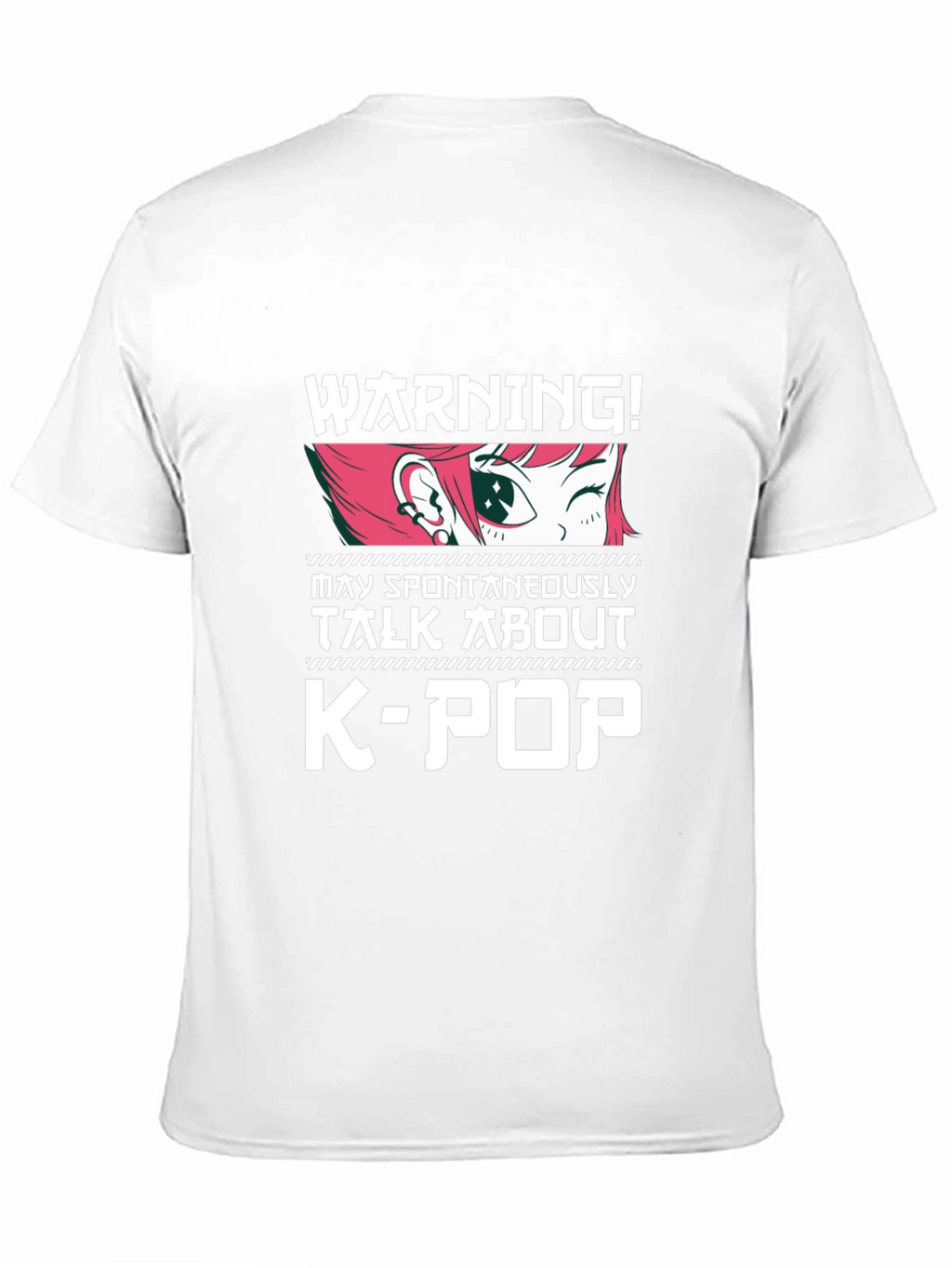 Warning! K-Pop Anime Style Graphic Tee