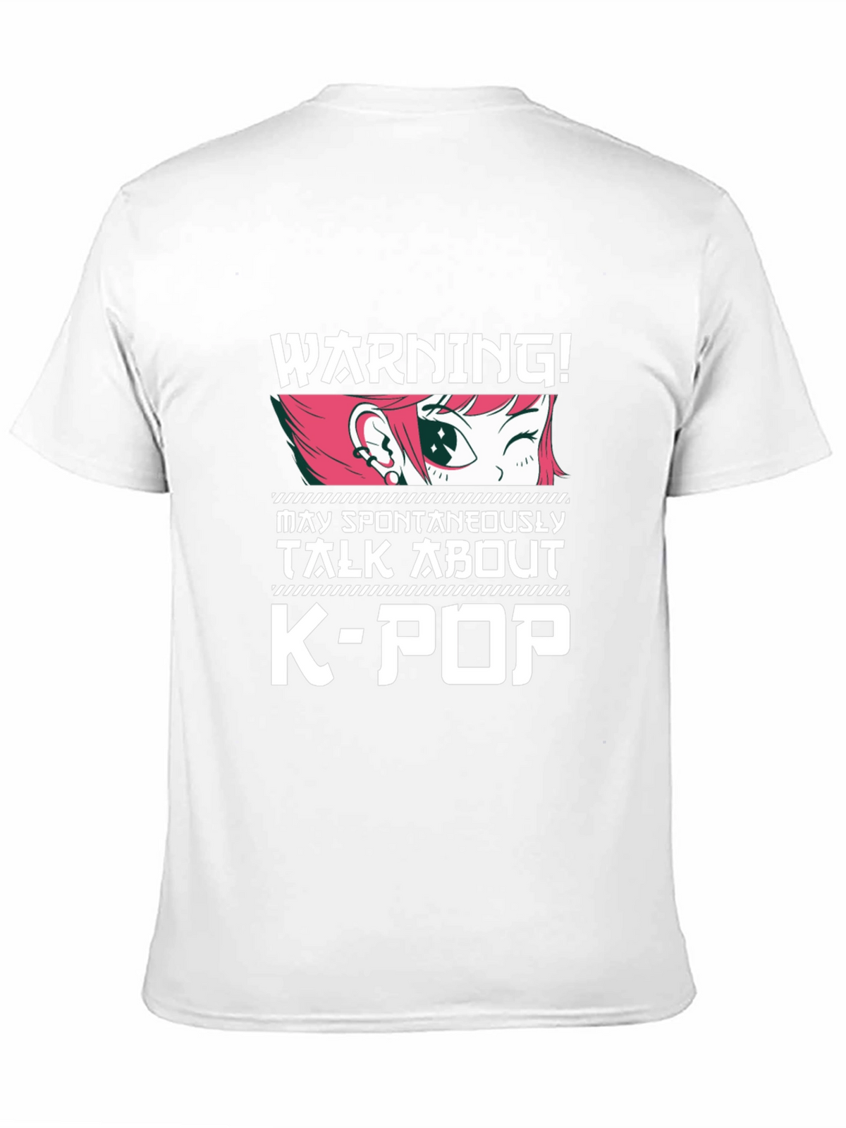 Warning! K-Pop Anime Style Graphic Tee