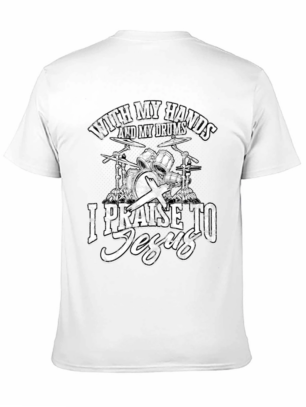Drums and Jesus Graphic T-Shirt