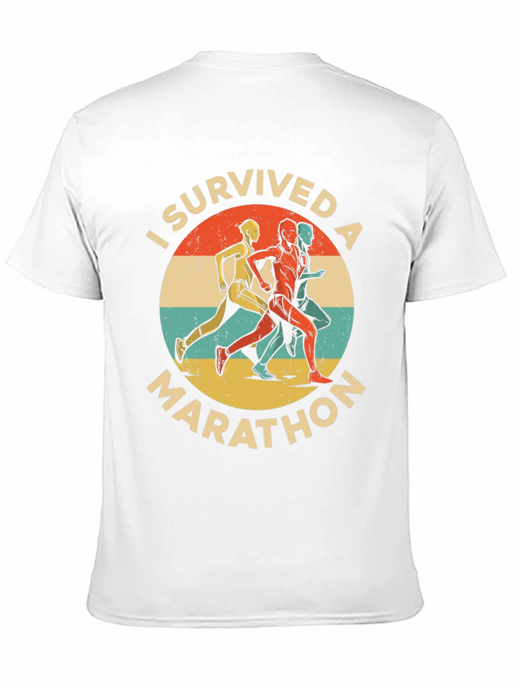 I Survived A Marathon Retro T-Shirt