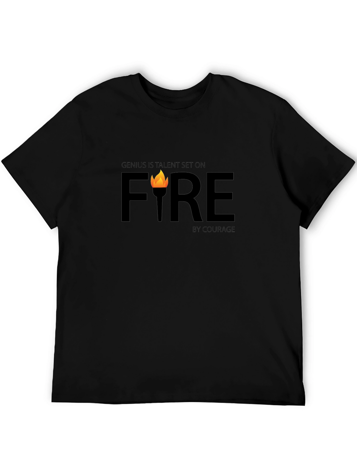 Genius Fire Graphic Tee - Inspiring & Bold